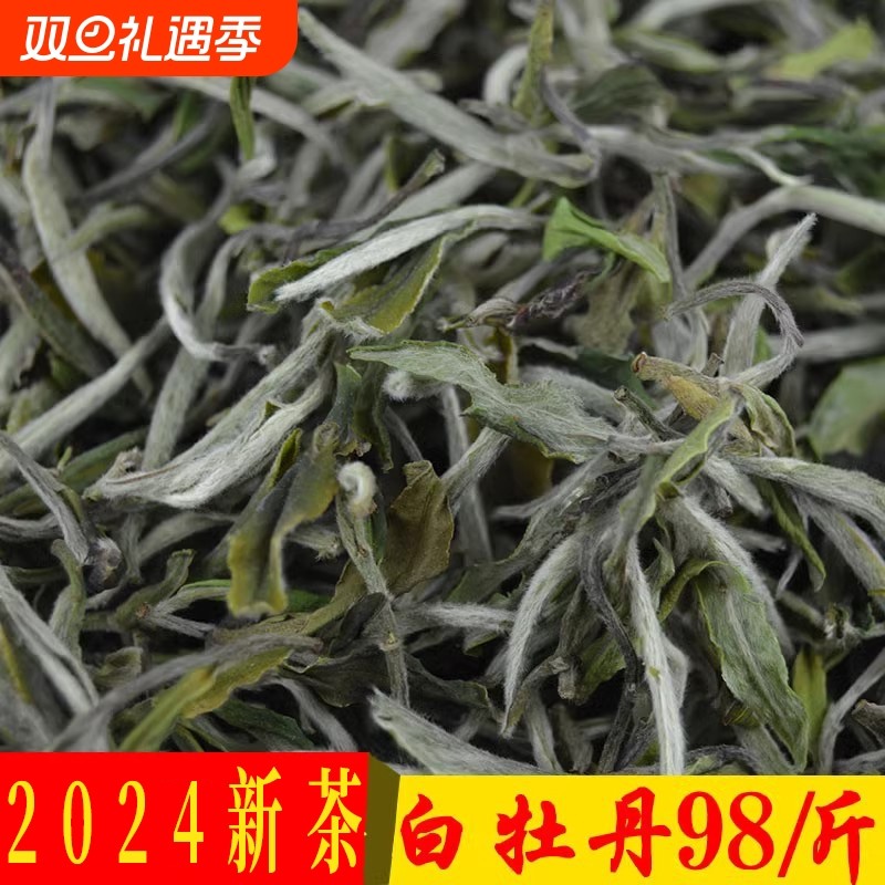 2024明前福鼎老白茶白牡丹 一芽两叶牡丹散装福鼎白茶白牡丹50