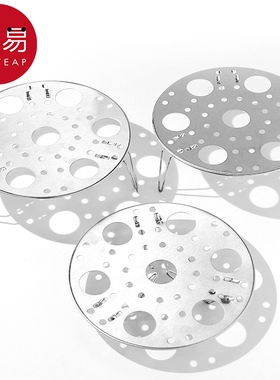 蒸架A1PQ0-家用厨房蒸架圆形蒸蛋器折叠蒸架高脚蒸盘架鸡蛋包子