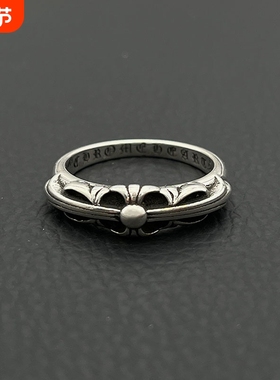 ODEK复古小号守护者戒指男女童军花嘻哈指环朋克经典款霸气男士