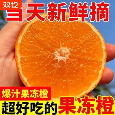 正宗四川爱媛果冻橙子皮薄当季新鲜水果整箱现货当天摘薄皮甜橙子
