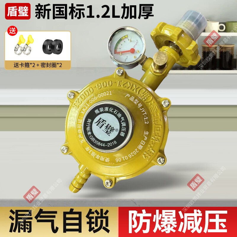 家用1.2大流量液化气减压阀图片