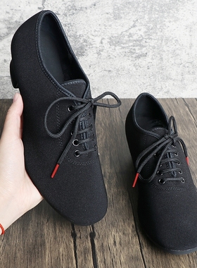 丹宝罗室外拉丁舞教师鞋女舞蹈鞋女式四季摩登舞跳舞鞋广场中跟