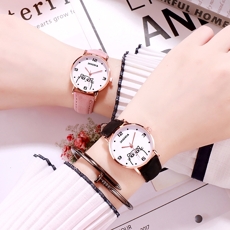 法国小众手表女学生简约气质韩版女士女款时尚网红表盘同款