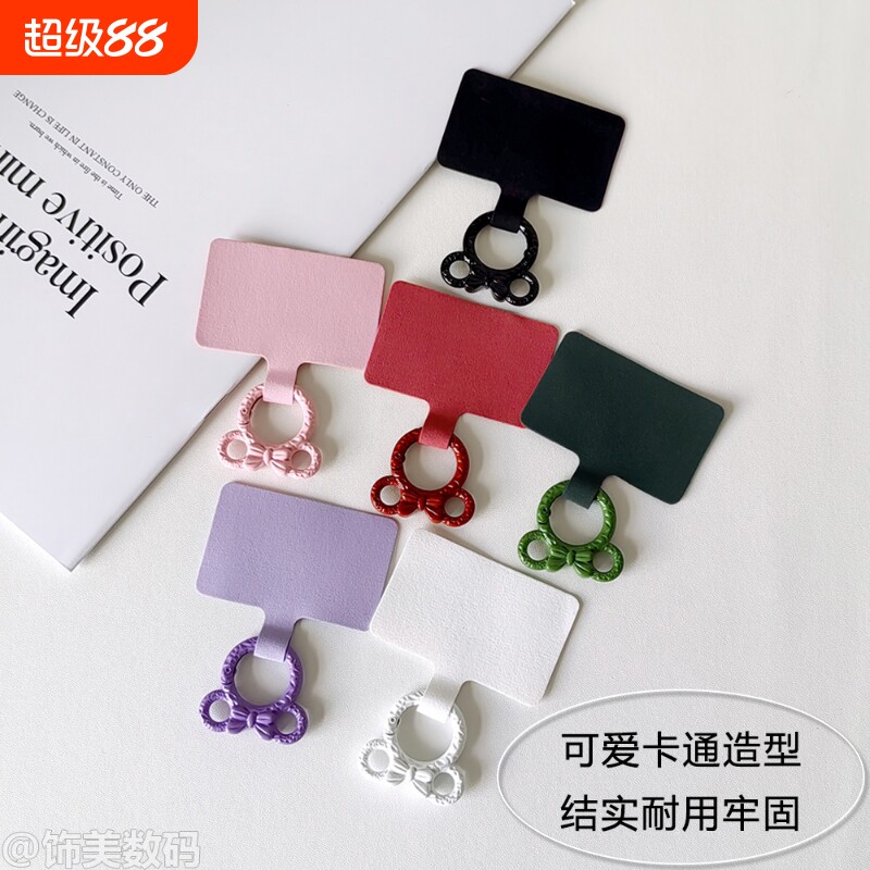 卡通造型圈扣绒布夹片图片