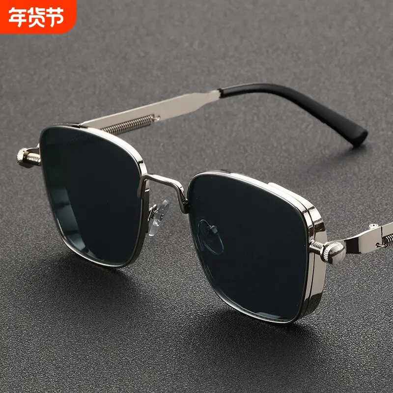 2025新款墨镜男高级感痞帅开车专用防紫外线太阳眼镜偏光复古方形