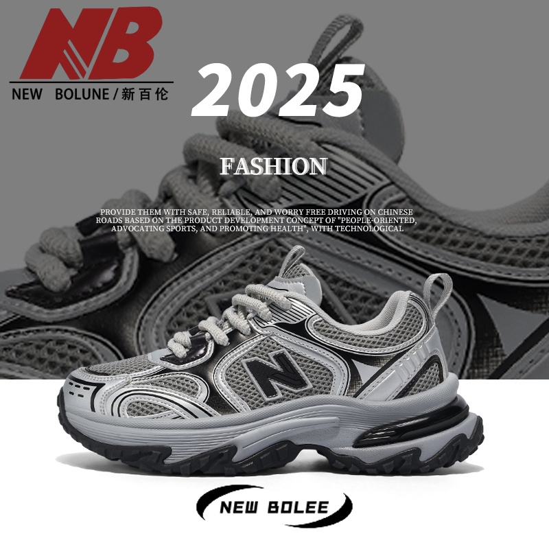 NEW BOLUNE/新百伦运动鞋男女款秋季透气网面跑步老爹鞋百搭爆款