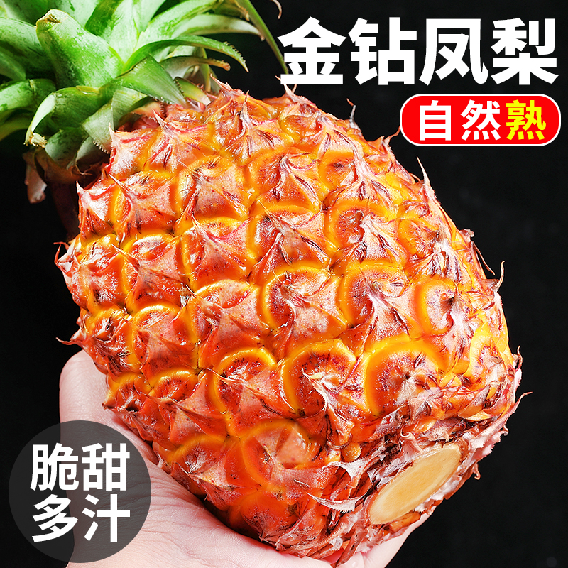 海南金钻凤梨整箱包邮