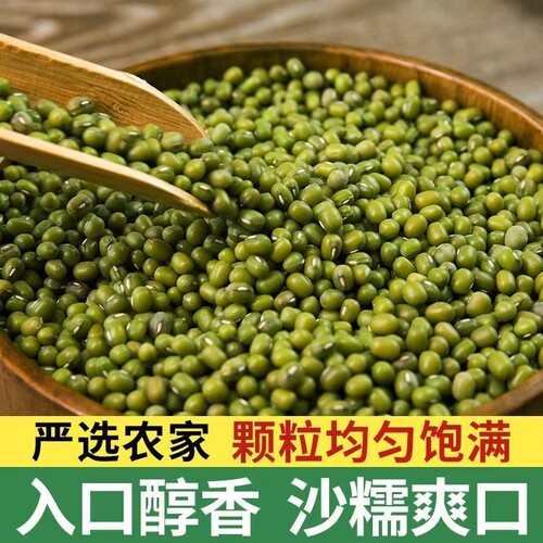 绿豆新货新鲜农家自产绿豆汤材料五谷杂粮农家自种食用精选当季