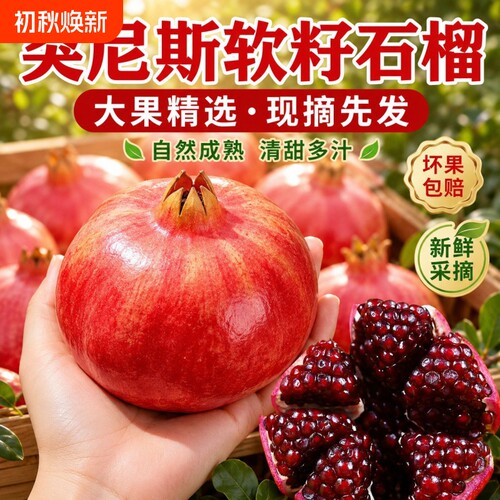 突尼斯软籽石榴软籽爆汁甜如蜜