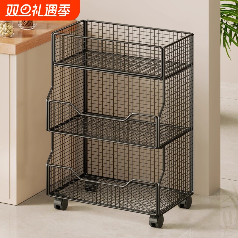 厨房蔬菜置物架放水果家用落地多功能收纳台面调料多层菜篮菜架子