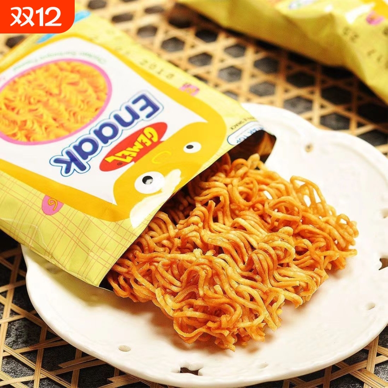 印尼GEMEZ进口小鸡面30g大包盒装香辣干脆方便面解馋即食零食小吃