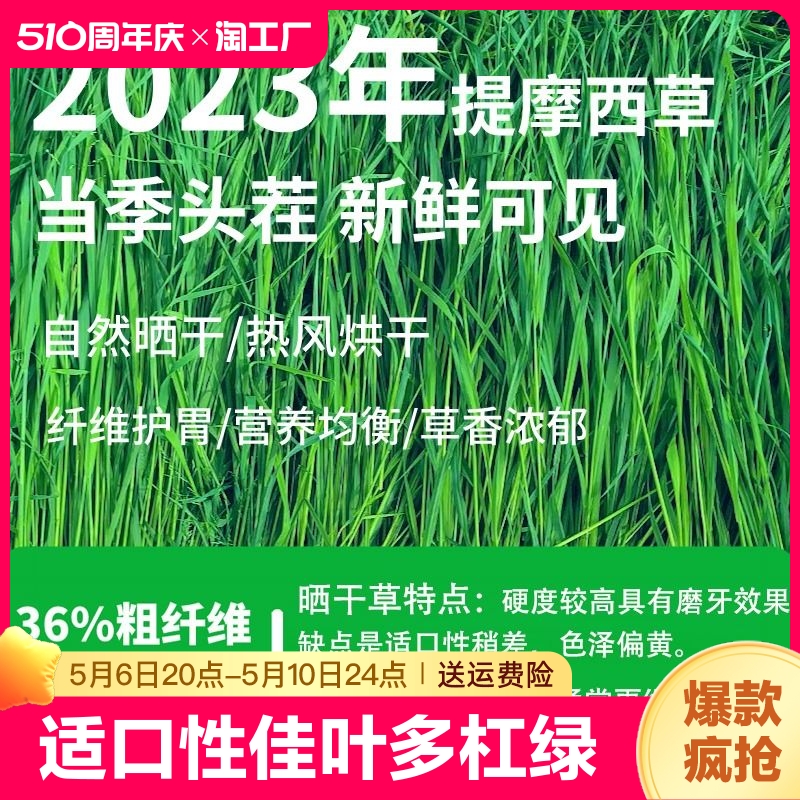 提摩西草兔子干草食用兔粮提莫饲料吃的晒干粮食豚鼠荷兰猪牧草段