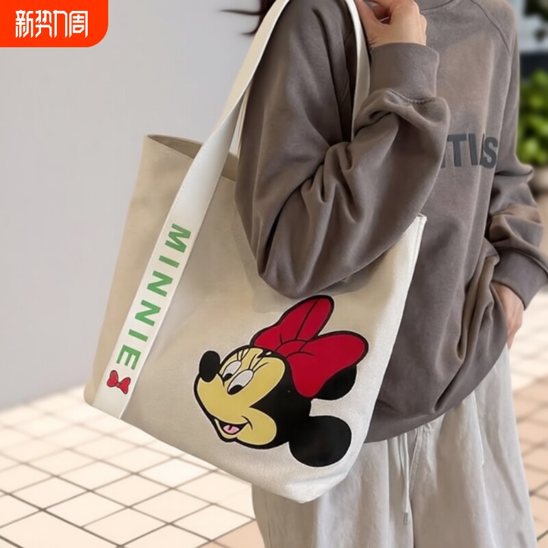 绮运新款帆布包学生饭盒包加厚时尚单肩包礼品袋大容量手拎耐磨