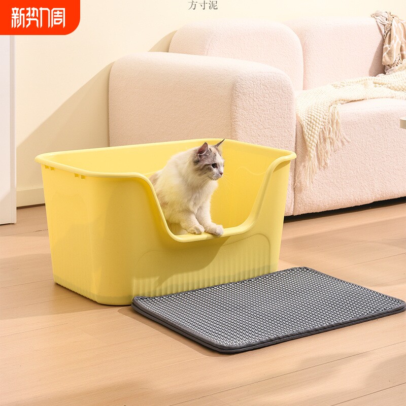 猫砂盆超大号厕所幼猫防溅新款加高封闭式专用全套防臭防外溅批发