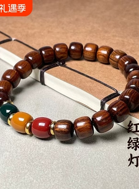 新中式经典木质手串木竹节节高手链复古古风情侣手饰转运珠男女