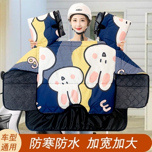 电动三轮车挡风被加绒加厚电瓶摩托车防水防风罩四季通用夏季新款