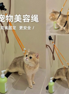 猫咪洗澡固定器狗剪毛洗猫宠物美容台神器防抓咬狗狗洗澡固定吊绳