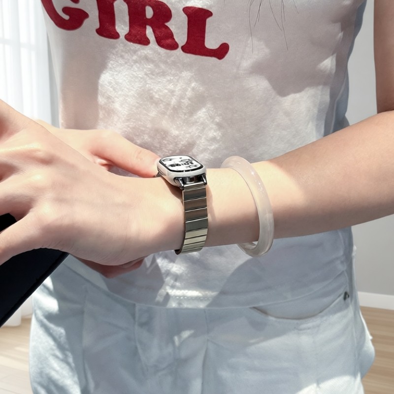 适用小米手环10表带新款9/8/NFC手腕带一珠金属卡扣运动10