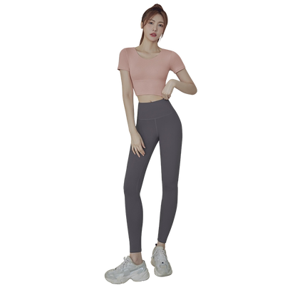 瑜伽服女夏短袖上衣2024新款