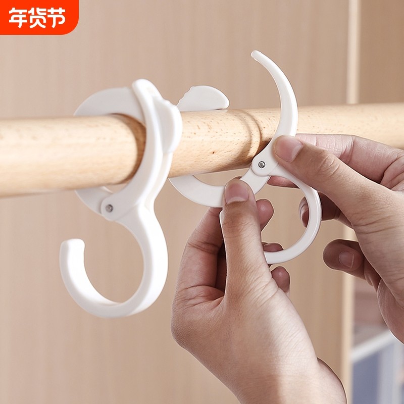 s型挂钩电动车挂物钩锁扣多功能免打孔挂钩厨房强力承重桌面收纳