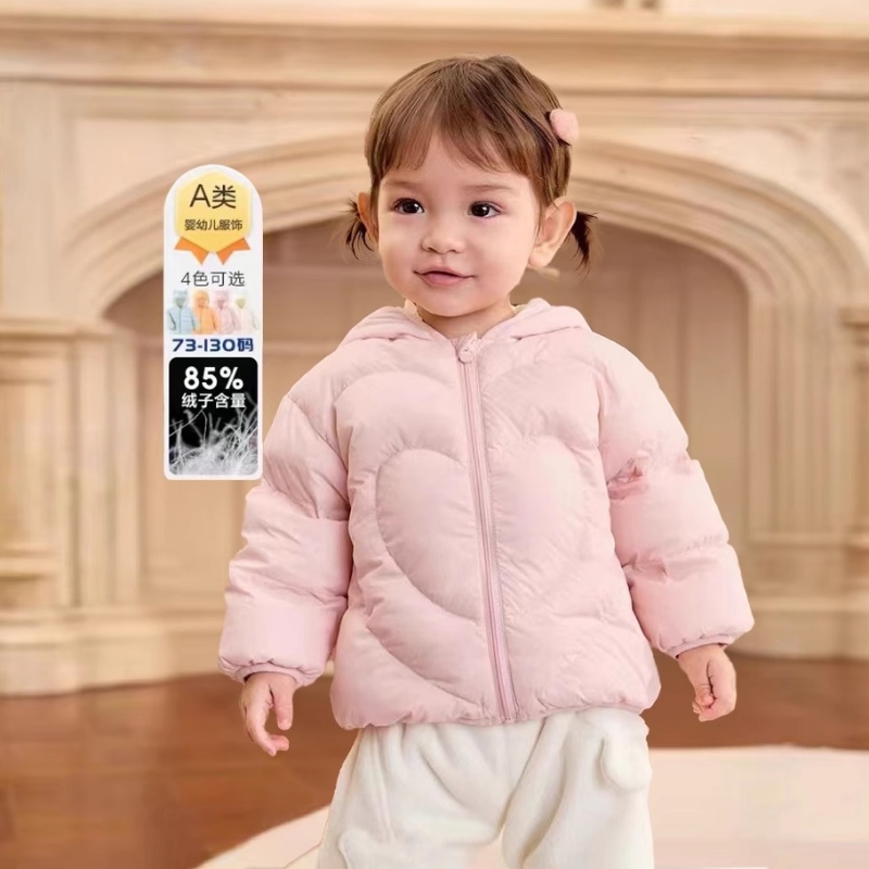 贝肽斯款儿童羽绒服2025新款冬季男童女童婴儿宝宝轻薄保暖外套潮