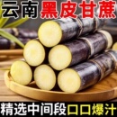 一级甘蔗特产脆甜榨汁 包邮 黑皮甘蔗新鲜现砍直发当季 新鲜水果