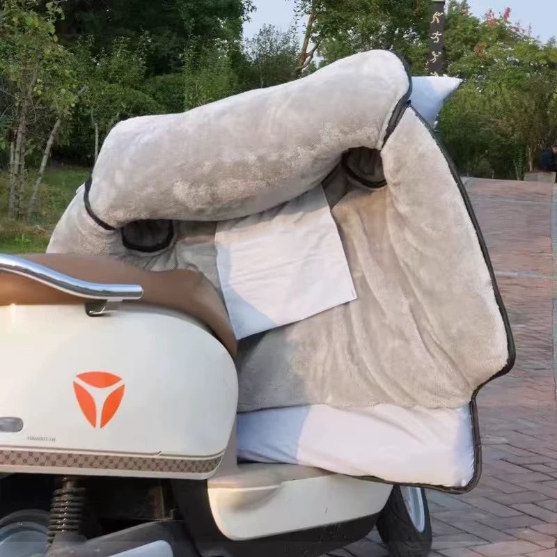 电动车挡风被冬季加绒加厚防水小型电瓶车防风罩防寒保暖新款通用