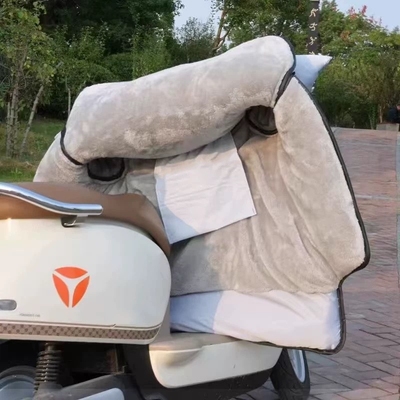 电动车挡风被冬季加绒加厚防水小型电瓶车防风罩防寒保暖新款通用