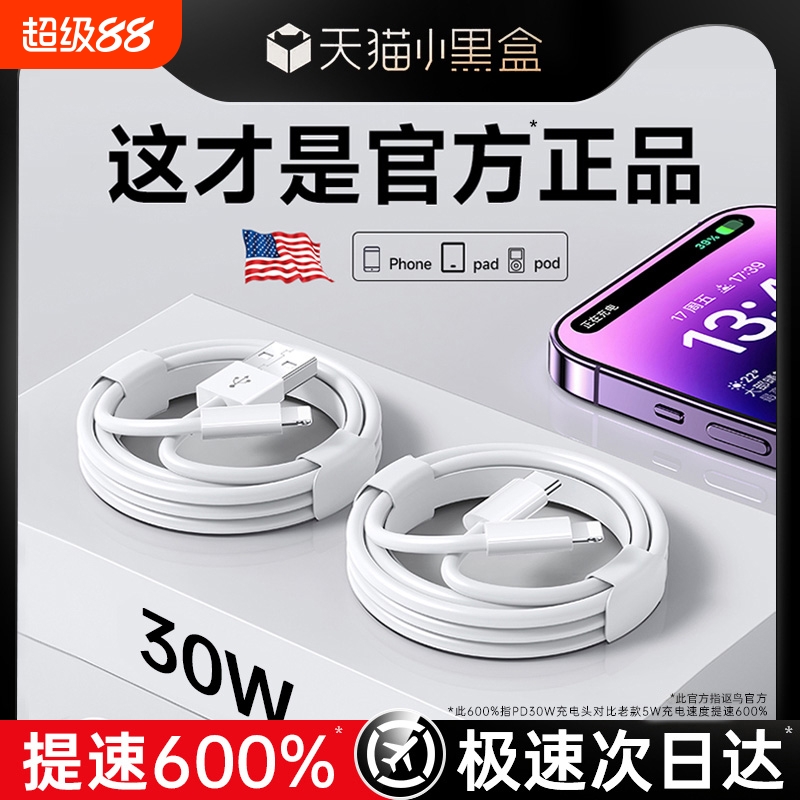 适用苹果数据线充电线listing