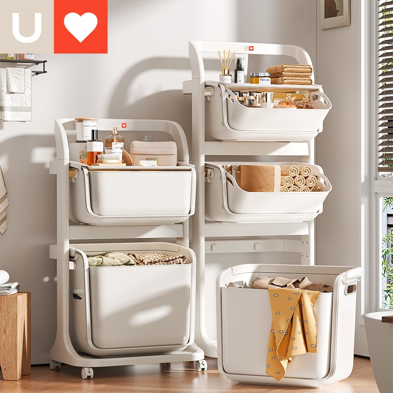 友耐脏衣篮家用可移动脏衣篓浴室洗衣篮卫生间放脏衣服置物架玩具