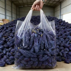 新疆特产蓝宝石葡萄干黑美人指金手指优质无添加风干超大黑色整箱