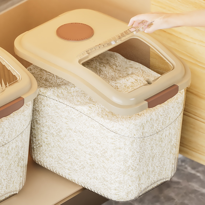 米桶防虫防潮密封家用粮米缸米箱食品级大米收纳盒面粉储存罐带盖