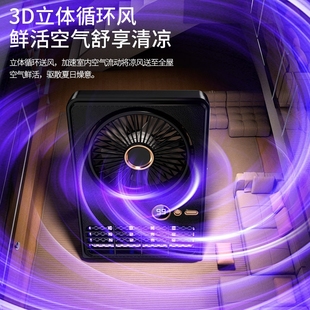 灭蚊灯风扇家用壁挂式 2025新款 驱蚊子苍蝇捕捉器户外露营灭蚊器