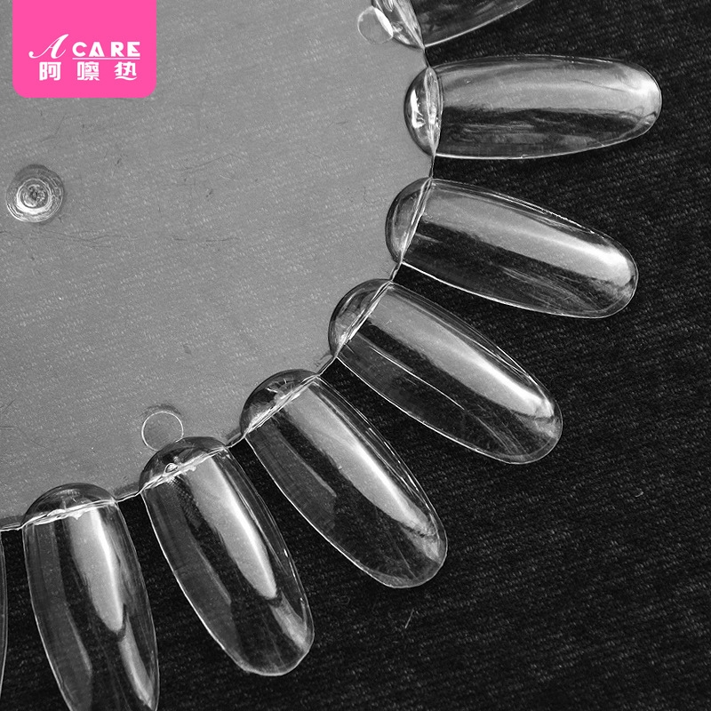 美甲色卡AC1sl001-指甲油色板打版样品板试色指甲片展示板椭圆盘