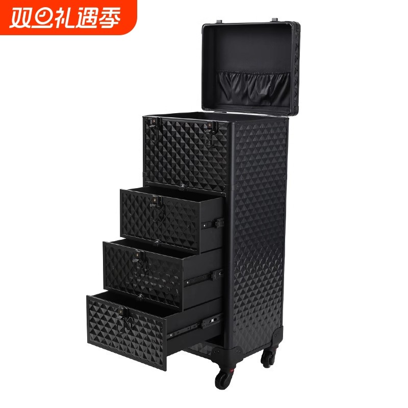 拉杆美甲师专用大容量拉杆箱美容工具箱带抽屉多功能收纳箱