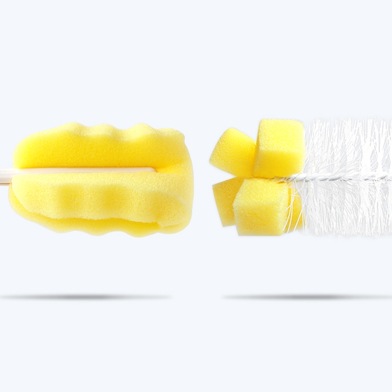 吸管刷A1vo0-多功能洗奶瓶刷吸管清洗刷宝宝奶嘴刷海绵清洁刷