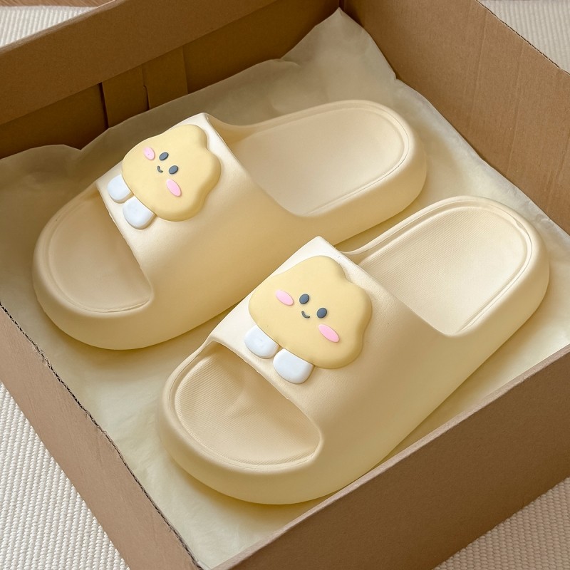 可爱厚底拖鞋女款夏季外穿2025新款室内家居浴室防滑防臭软底凉拖