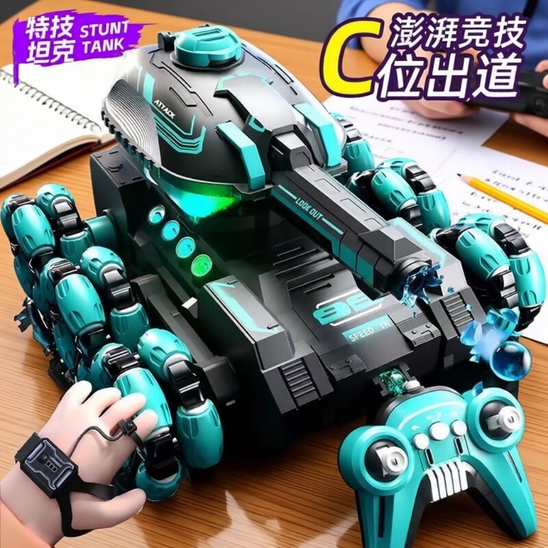六轮特技遥控水弹坦克图片