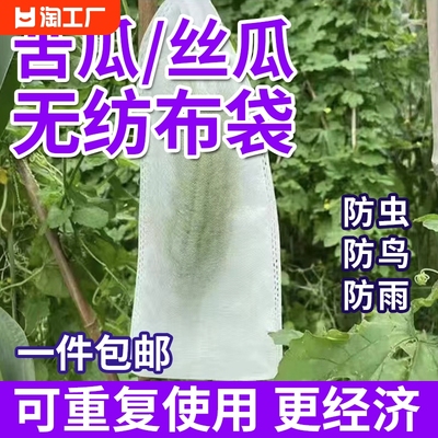 无纺布苦瓜丝瓜瓜果专用套袋防虫防鸟袋子保护无纺布套袋瓜果套袋