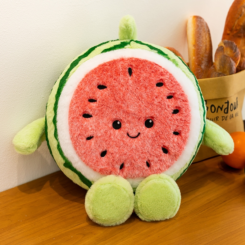 西瓜沙发抱枕玩偶睡觉枕头毛绒玩具布娃娃公仔儿童生日礼物水果