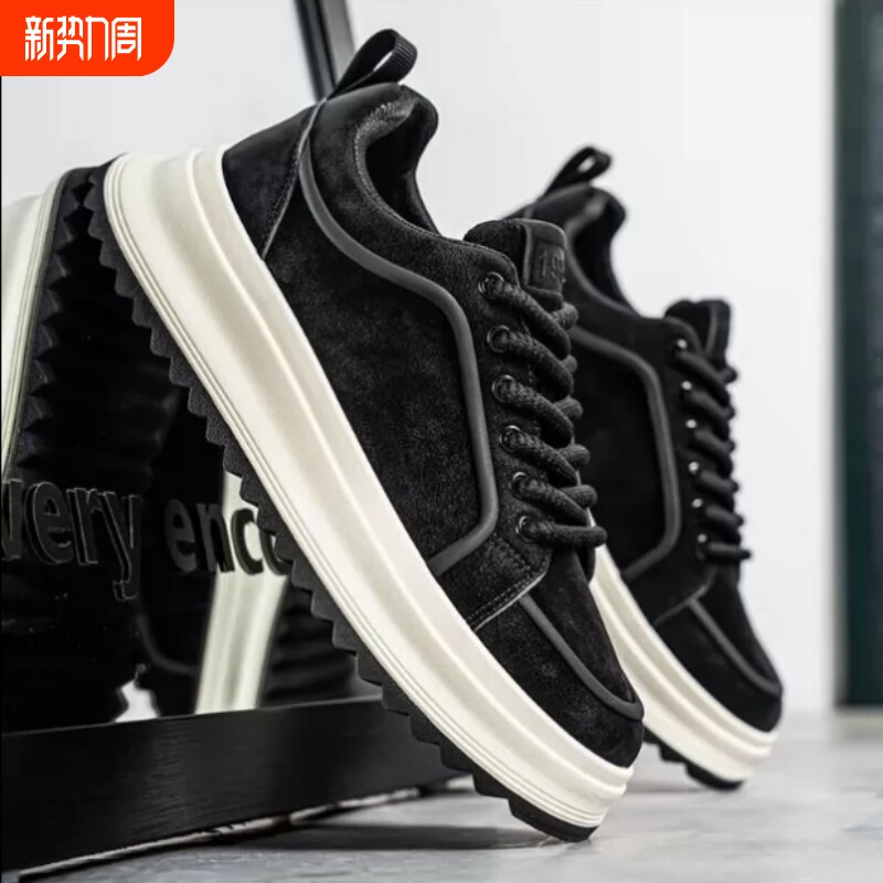 男鞋2026春季新款百搭休闲板鞋男士耐磨防滑软底运动潮鞋