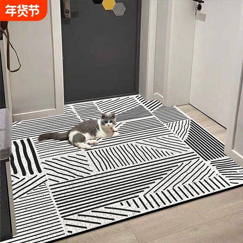 新款入户门地垫丝圈门口加厚防滑脚垫进门玄关地毯可裁剪耐脏门垫,居家布艺,入户地垫,淘宝优惠券,粉丝福利购,淘宝优惠卷
