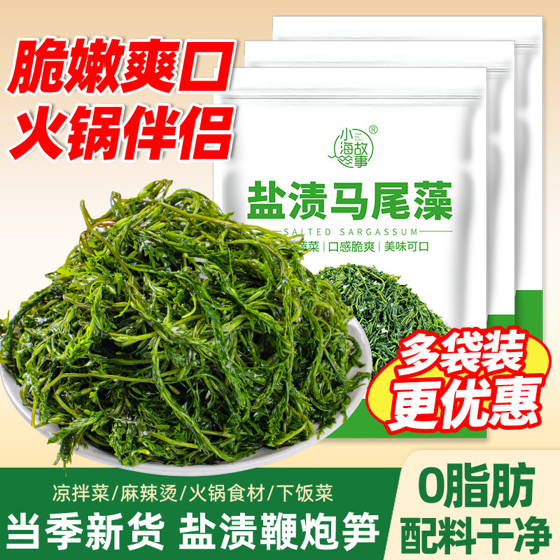 鞭炮笋海笋长寿菜凉拌菜海草藻菜火锅食材鞭泡笋盐渍马尾藻羊栖菜