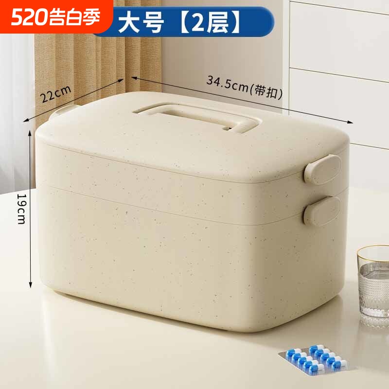 药箱家庭装大号医药箱家用药品收纳盒多层医疗大容量装药手提急救