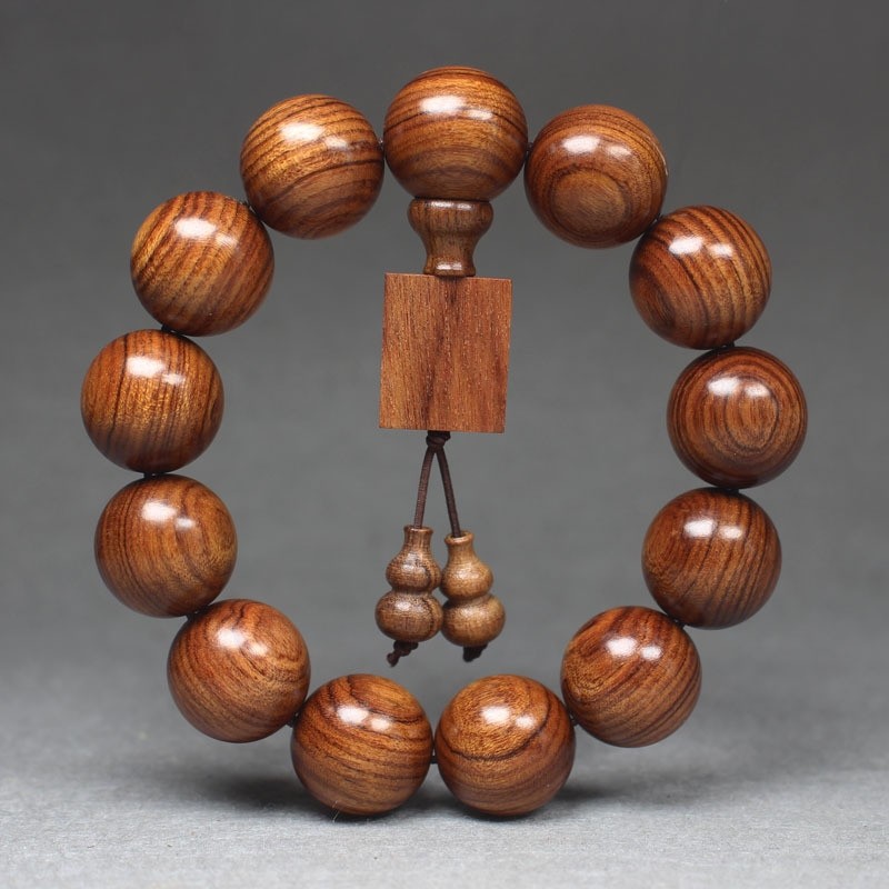 正宗沙铁木手串沙漠铁梨木手链文玩佛珠念珠男女士手持盘玩手把件