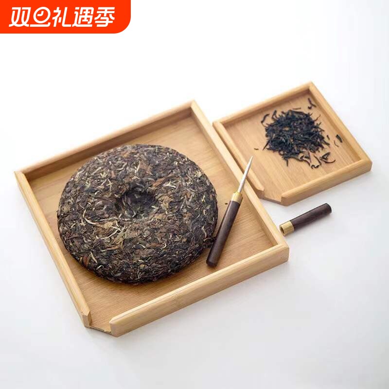 竹制分茶盘普洱茶饼撬茶盘开茶盘茶针分茶器审评赏盘茶具配件批发