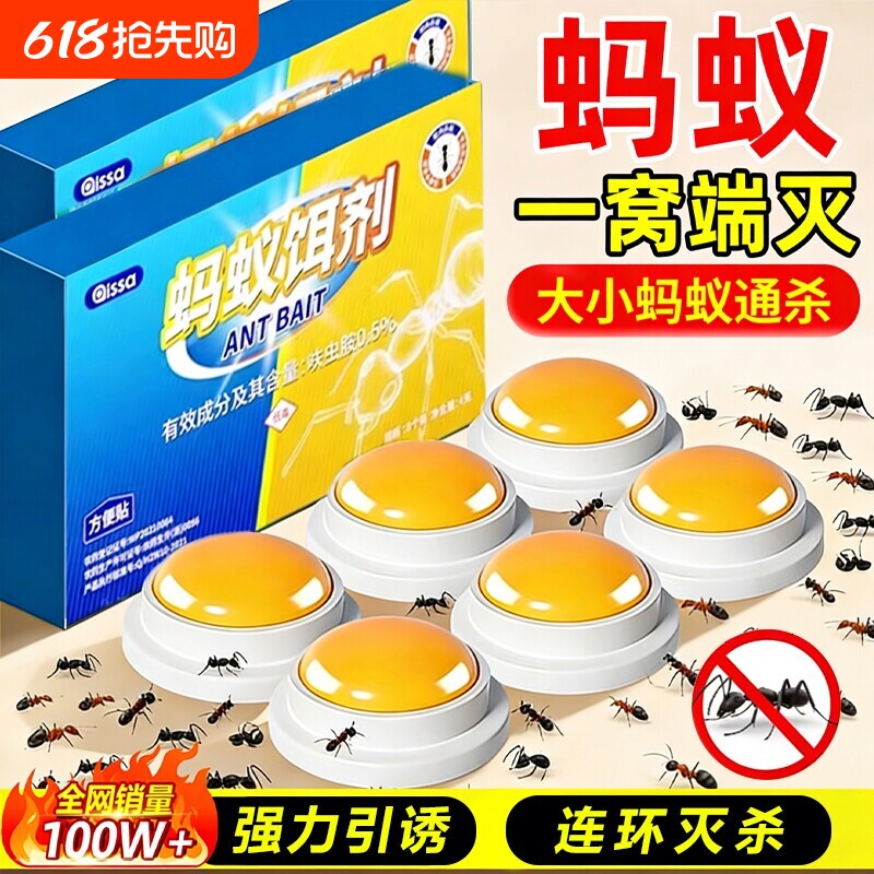 新款居家日用杀蚁饵盒灭蚂蚁药胶饵杀虫剂引诱专利一窝全窝端家用