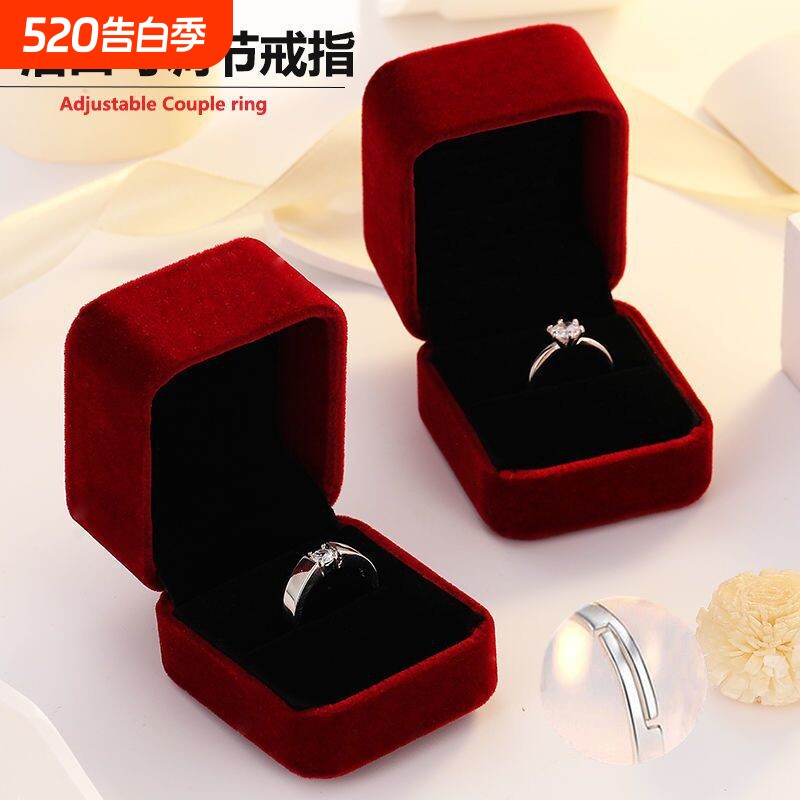 婚礼婚戒对戒结婚一对仿真现场用道具情侣戒指男女假钻戒交换仪式