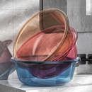 洗脸盆透明加厚塑料大中盆子洗脚盆婴儿小面盆家用厨房洗菜食品级