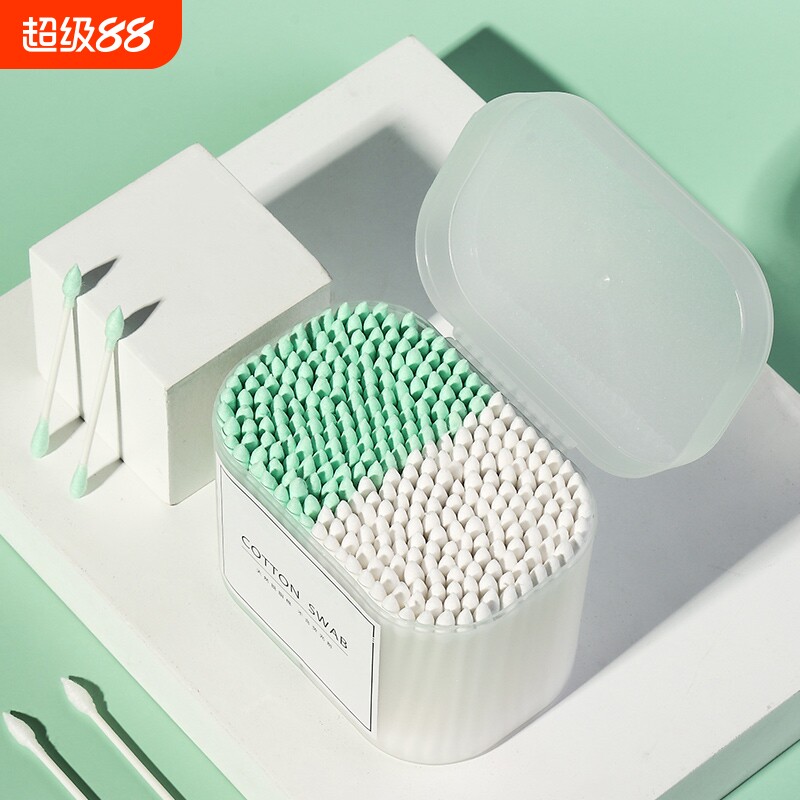 双头尖头棉签包邮木棒卫生棉花棉棒口红卸妆美容棒化妆用掏耳卸妆